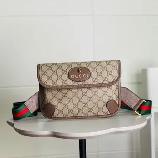 Gucci Ophidia GG Monogram Beige and Brown Fashion Belt Bag