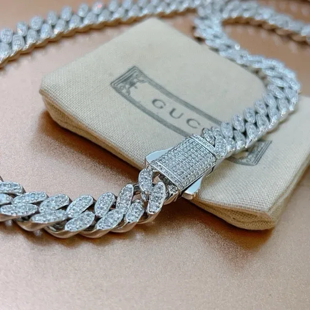 Gucci Collier Chaîne Curb-Link Pavé-Set 3