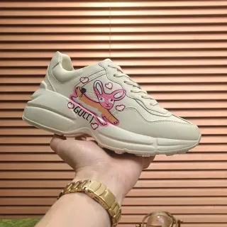Gucci Screener Off-White Rabbit Graphic Chunky Sneakers