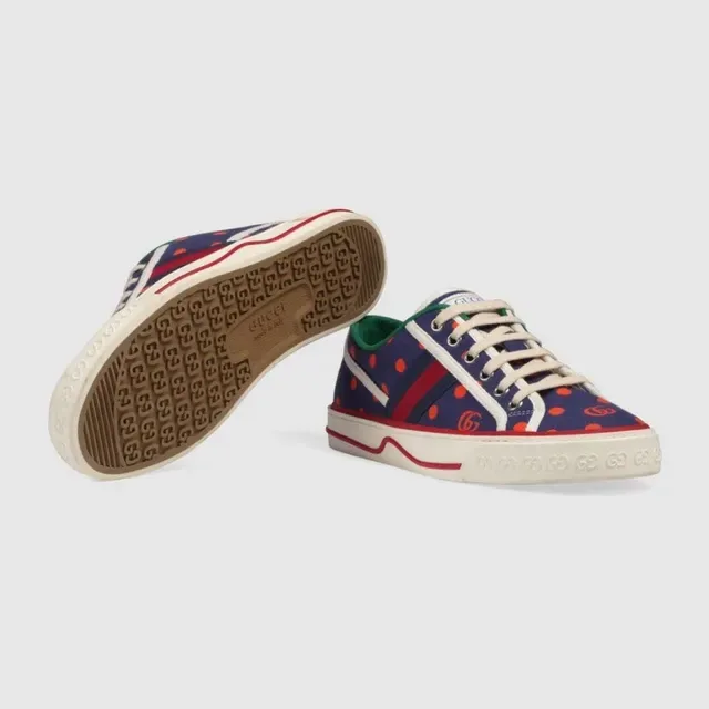 Gucci Tennis 1977 Marine Orange Lunaires Sneakers Lifestyle 2