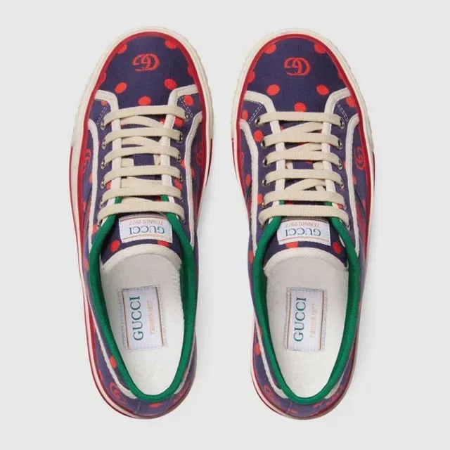 Gucci Tennis 1977 Marine Orange Lunaires Sneakers Lifestyle 3