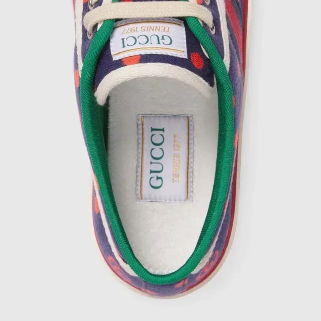 Gucci Tennis 1977 Marine Orange Lunaires Sneakers Lifestyle 5