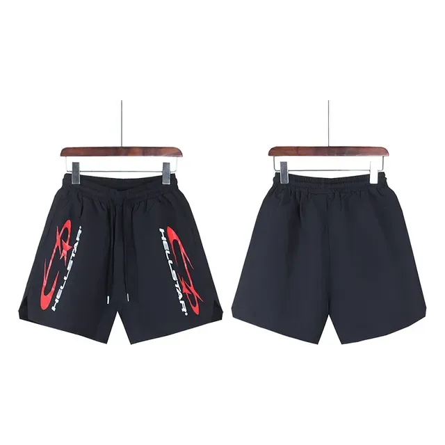 Shorts Hellstar Impressão Gráfica Preto 4