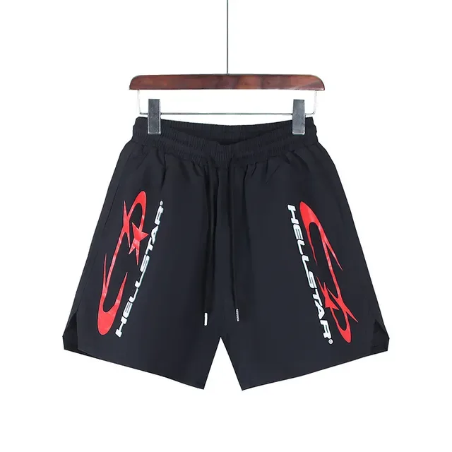 Shorts Hellstar Impressão Gráfica Preto 5