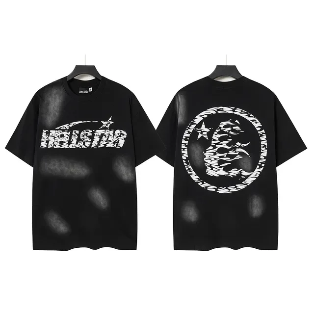 Hellstar Graphic-Print Distressed Black T-Shirt 2