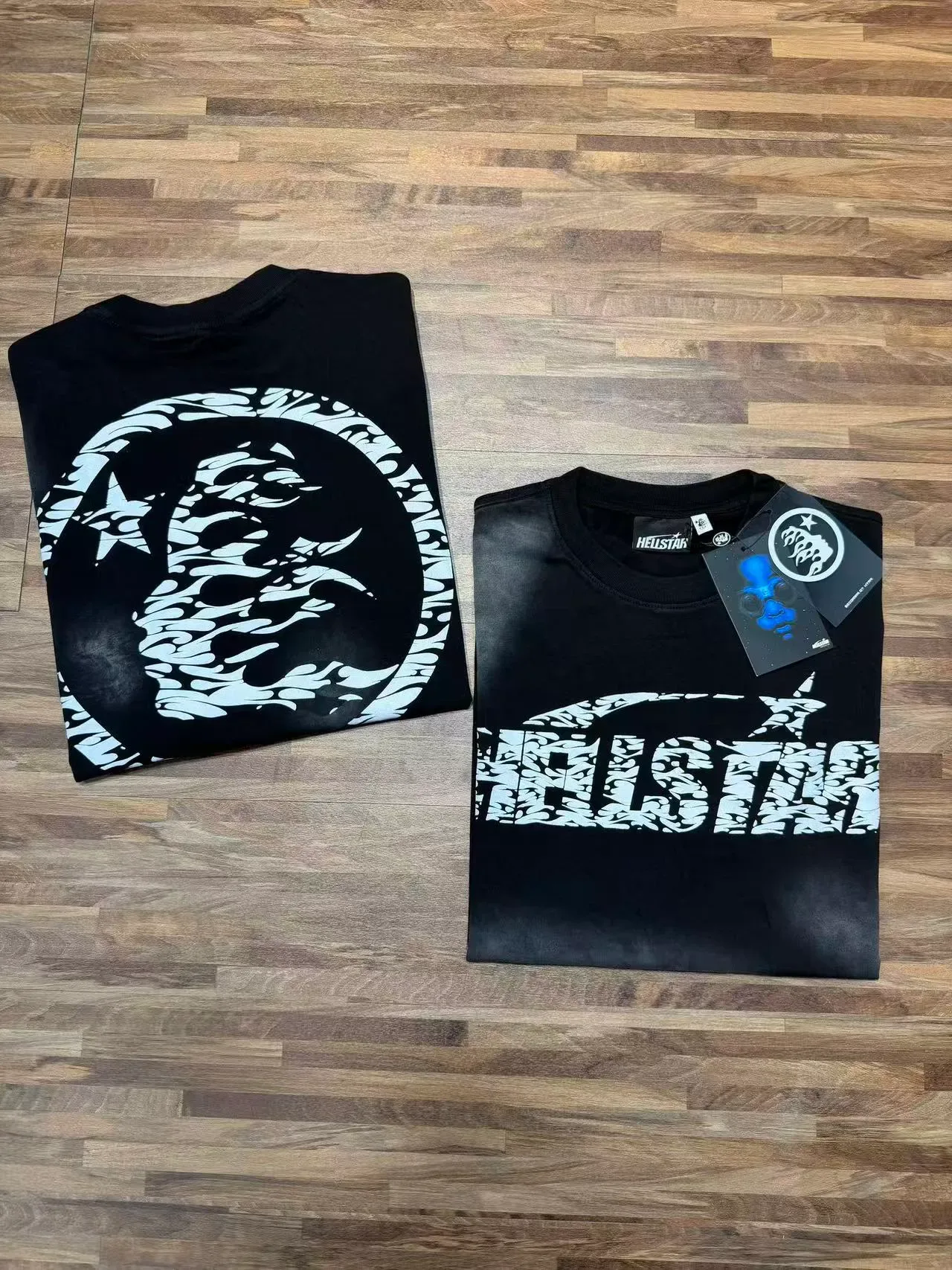 Hellstar Graphic-Print Distressed Black T-Shirt 6