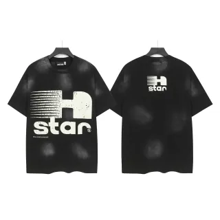 Hellstar H Star Distressed Black Graphic T-Shirt