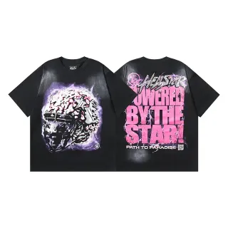 Hellstar Powered By The Star Graphic Oversized T-Shirt