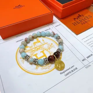 Hermès নীল সোনা মণিমালা বিভিন্ন পাথর ব্রেসলেট