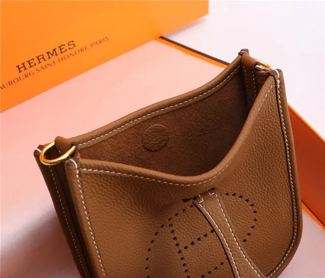 Hermès Evelyne Orange Perforated H Logo Underarm Bag 2