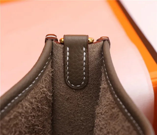 Hermès Evelyne Orange Perforated H Logo Underarm Bag 23