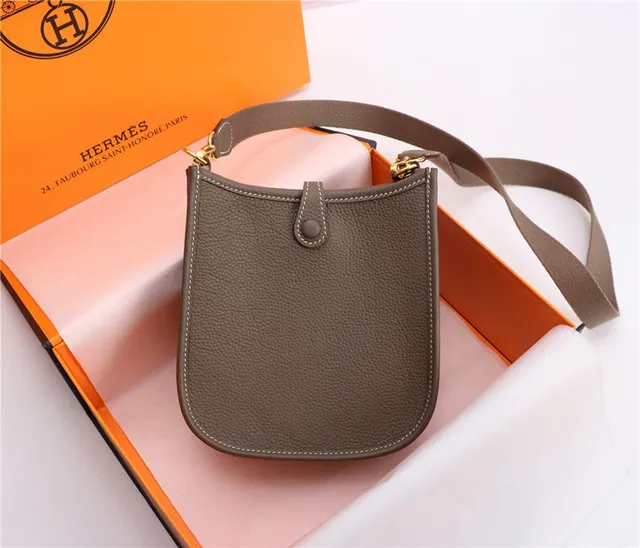 Hermès Evelyne Orange Perforated H Logo Underarm Bag 24