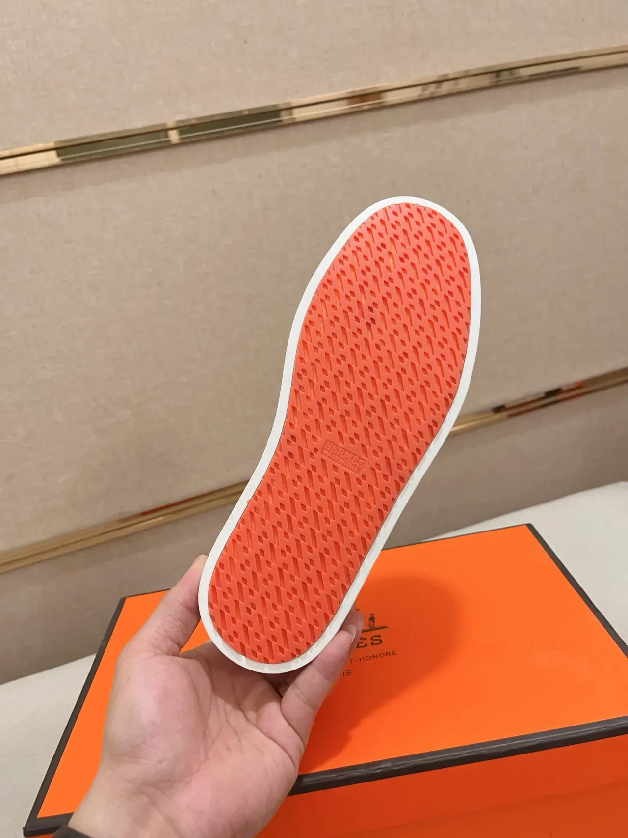 Hermès H Sneaker সাদা চামড়ার লাইফস্টাইল স্নিকার 3