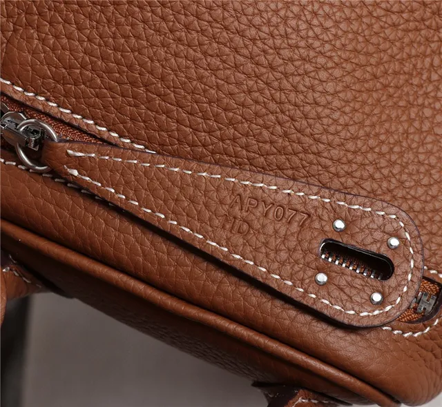 Hermès Picotin Lock Black Pebbled Leather Gold Hardware Tote Bag 21