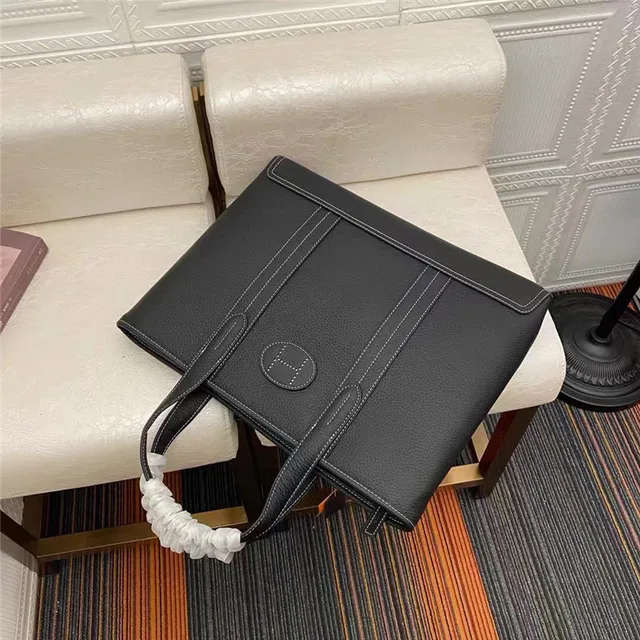 Hermès Picotin Lock 黑色粒面皮革手提包 6