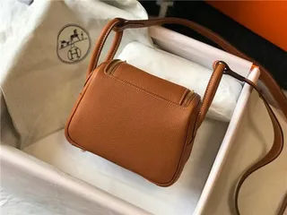 Hermès Picotin Lock Bolsa Boston Mini de Couro Laranja Granulado 7
