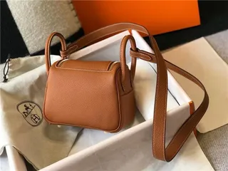 Hermès Picotin Lock Bolsa Boston Mini de Couro Laranja Granulado 9
