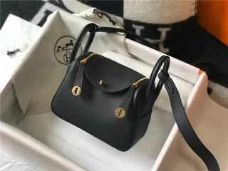 Hermès Picotin Lock Bolsa Boston Mini de Couro Laranja Granulado 16