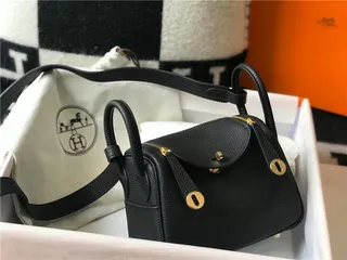 Hermès Picotin Lock Bolsa Boston Mini de Couro Laranja Granulado 17
