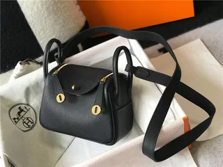 Hermès Picotin Lock Bolsa Boston Mini de Couro Laranja Granulado 19