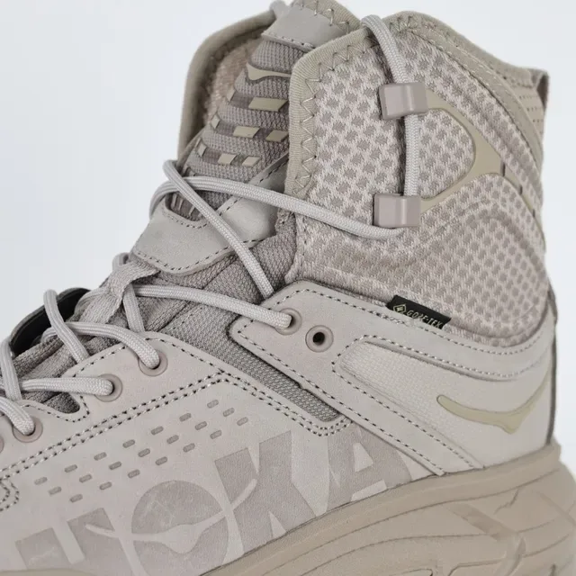 Hoka Beige High-Top Mesh-and-TPU Upper Hiking Boots 6
