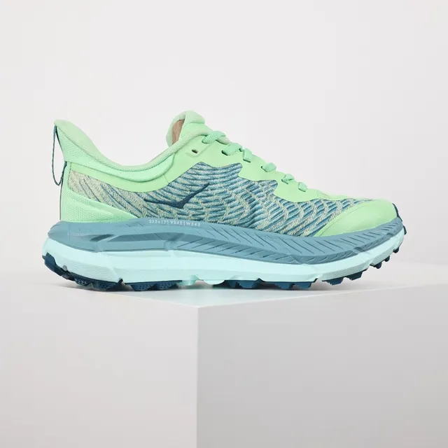 Hoka أخضر أزرق الوجه العلوي من Knit المهندس المدعوم PROFLY+ وسط الكعب أحذية الجري 7