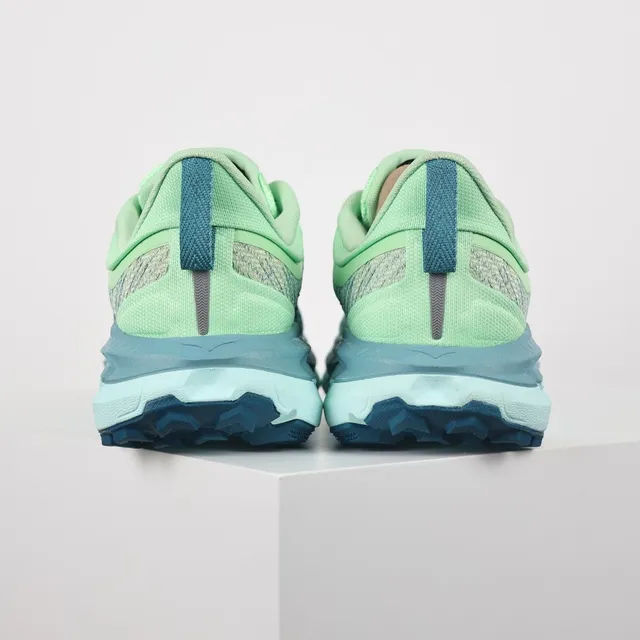 Hoka أخضر أزرق الوجه العلوي من Knit المهندس المدعوم PROFLY+ وسط الكعب أحذية الجري 8