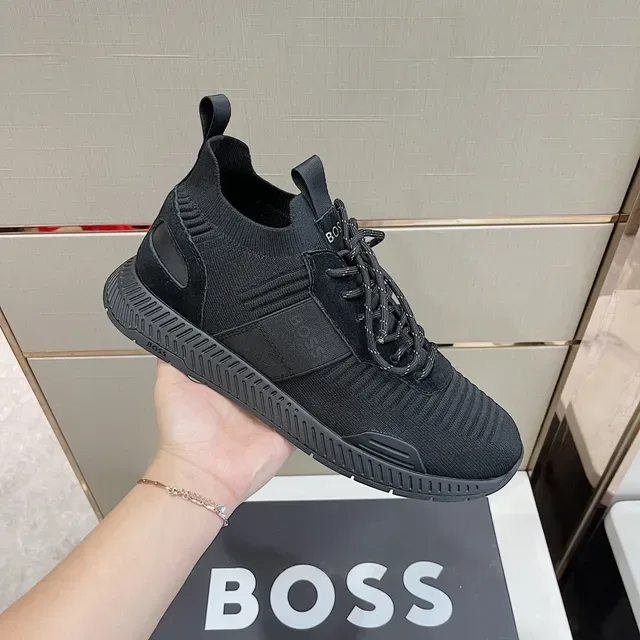 Hugo Boss 黑色针织生活运动鞋 6