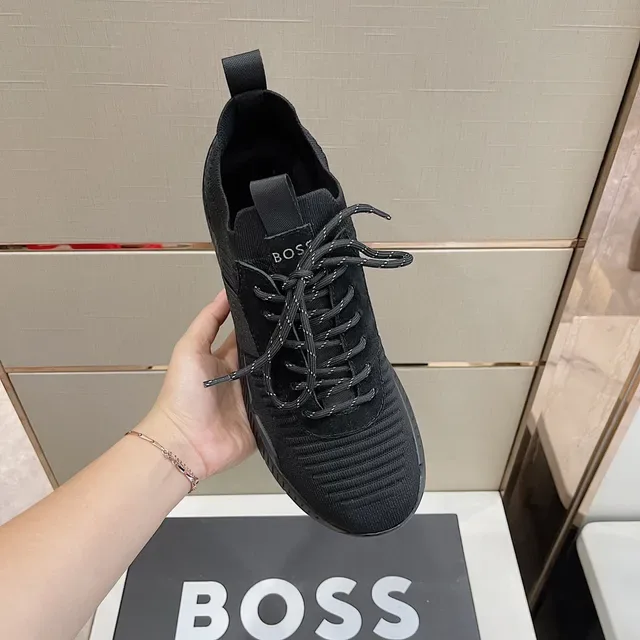 Hugo Boss 黑色针织生活运动鞋 7