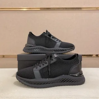 Hugo Boss Chaussures Lifestyle Noir Tricoté avec Ajustement de Chaussette