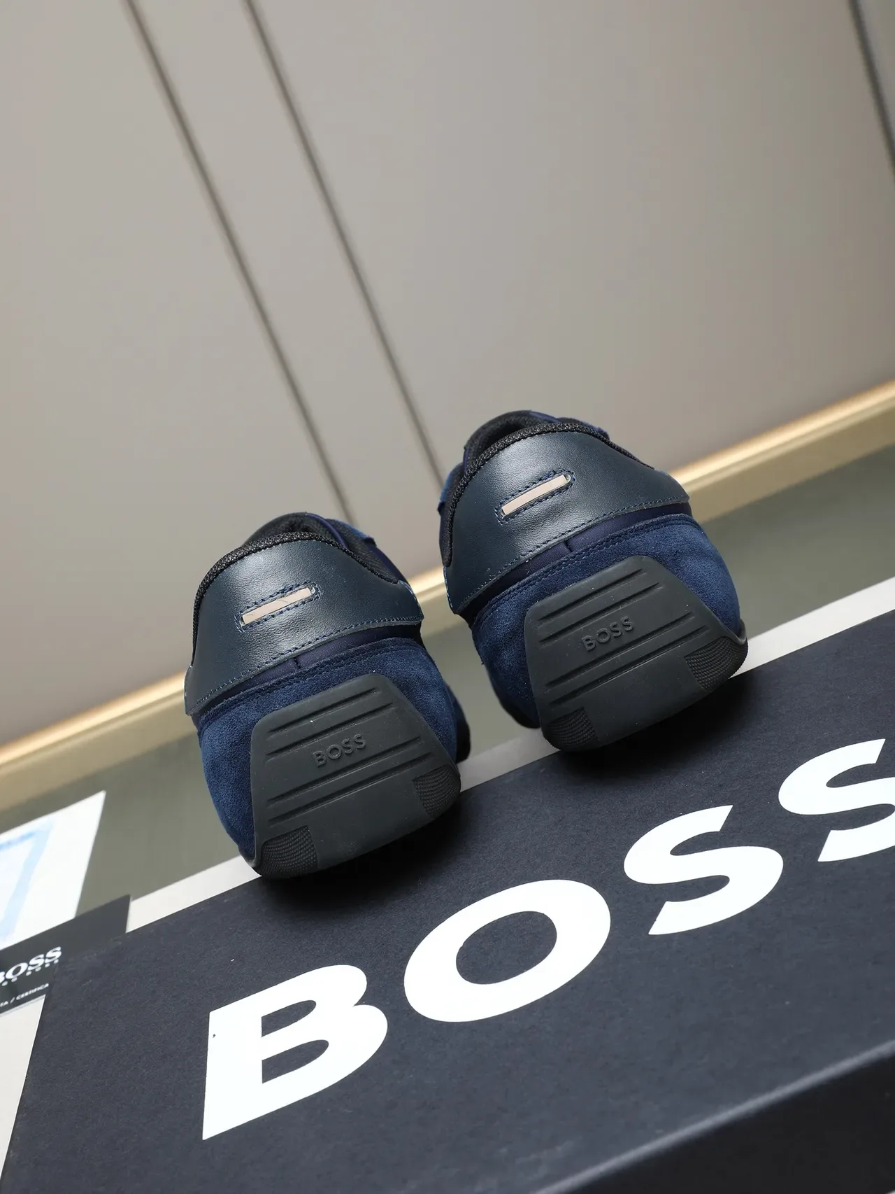 Sneakers Lifestyle Hugo Boss Navy Suède et Textile 3