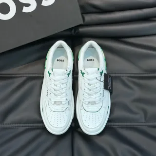 Hugo Boss 白绿配色生活方式运动鞋