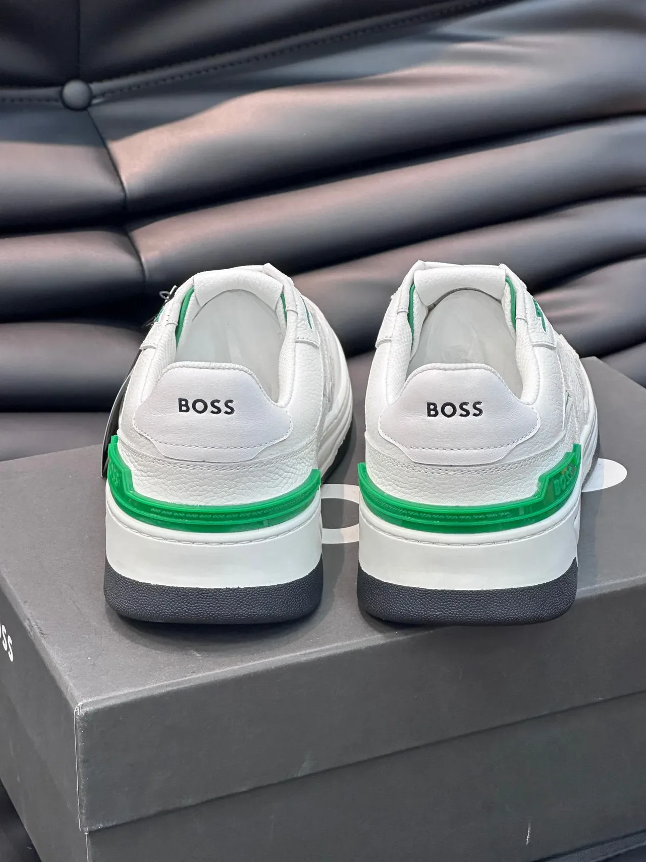 Hugo Boss 白绿配色生活方式运动鞋 6