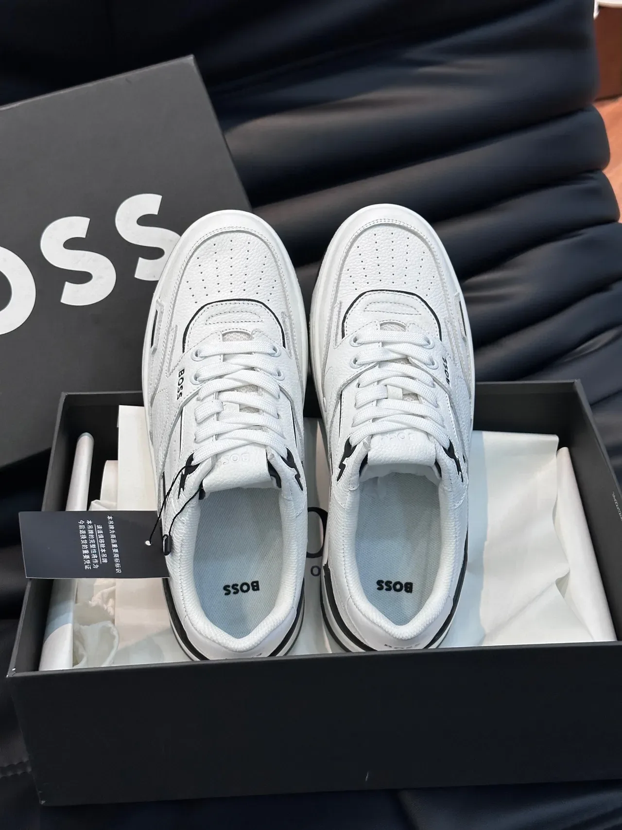 Hugo Boss White Leather Lifestyle Sneakers 6