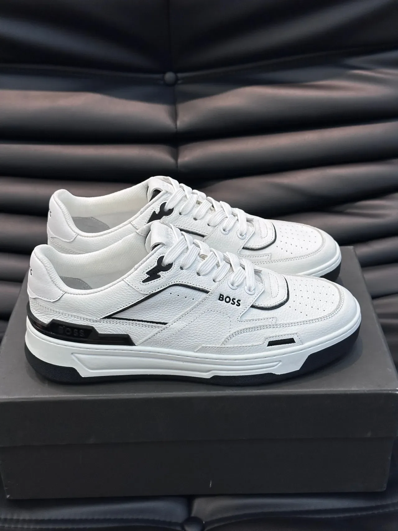 Hugo Boss White Leather Lifestyle Sneakers 7