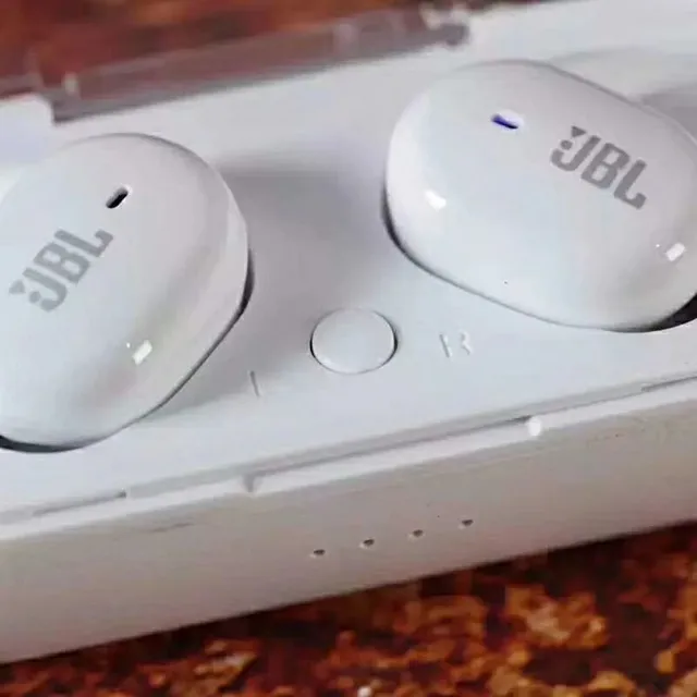 JBL Twins سماعات الأذن اللاسلكية الحقيقية أسود وأبيض TWS سماعات الأذن 5