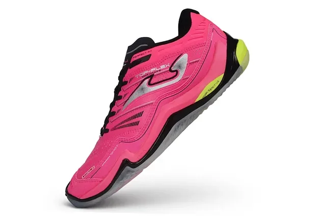 Joma Top-Flex Ultimate Shot Mini rosa neón amarillo negro zapatillas lifestyle 3