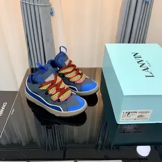 Lanvin Multicolor Zigzag Lace Lifestyle Sneakers