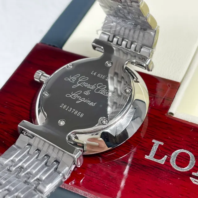 Longines La Grande Classique काली डायल हीरा मार्कर क्वार्ट्ज घड़ी 5