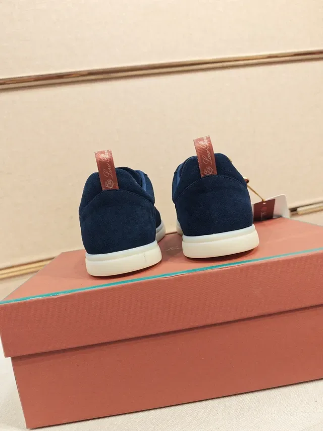Loro Piana Navy Suede Lifestyle Sneaker 3