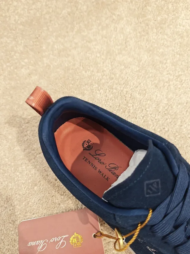 Loro Piana Navy Suede Lifestyle Sneaker 4