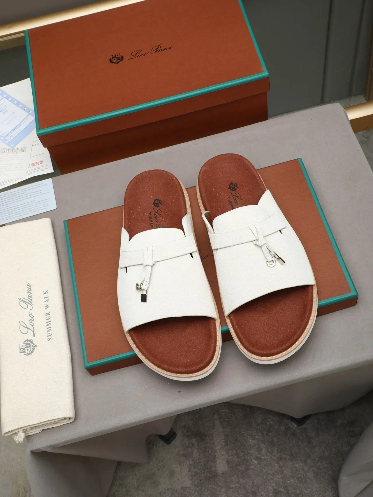 Loro Piana টাসেল স্ট্র্যাপ স্লাইড স্লিপার্স 7