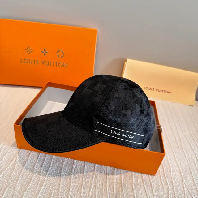 Louis Vuitton 黑色几何提花棒球帽 9