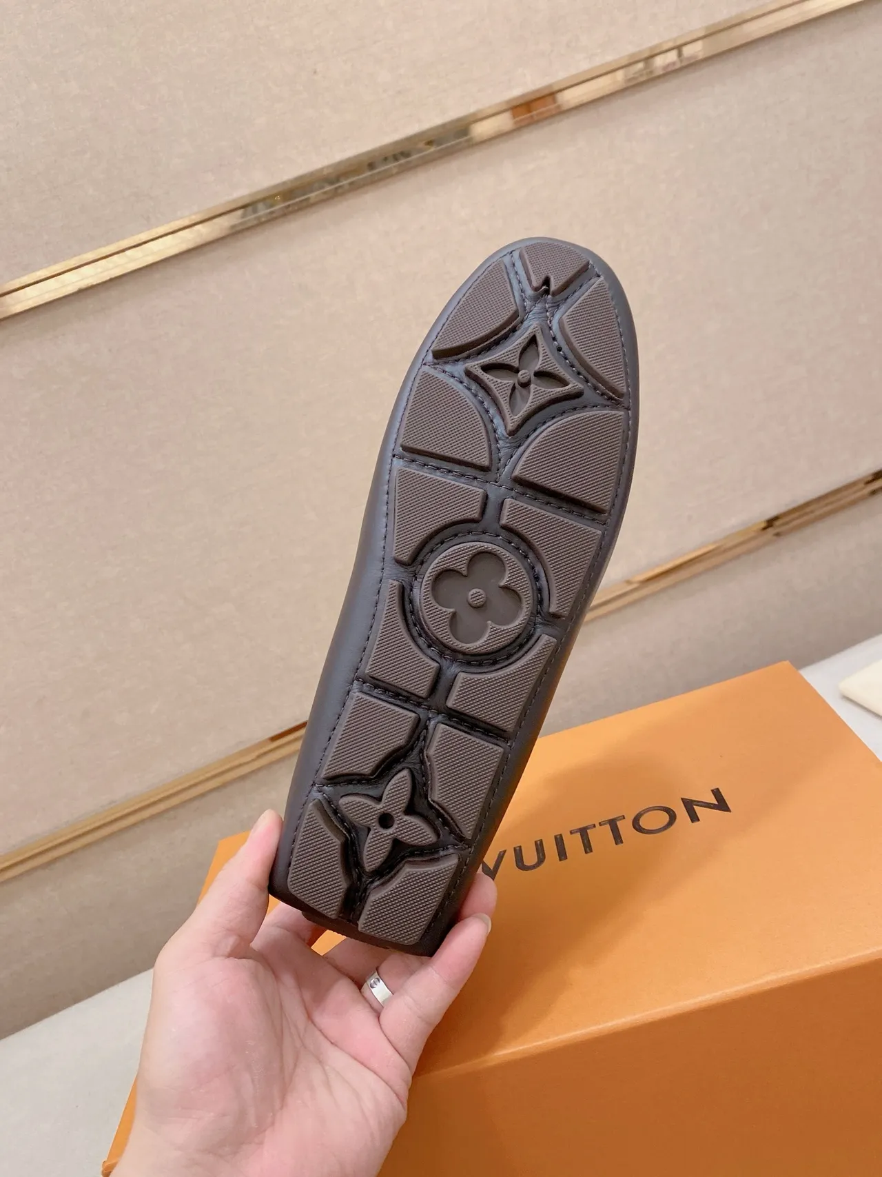 Louis Vuitton Black Monogram-Embossed Leather Braided Moc-Toe Loafer 2
