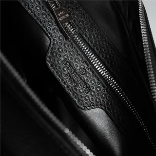 Louis Vuitton কালো সাদা স্ট্রাকচার্ড আয়তাকার টেক্সচার্ড লেদার হ্যান্ডব্যাগ 2