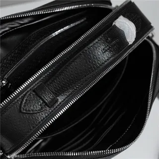 Louis Vuitton কালো সাদা স্ট্রাকচার্ড আয়তাকার টেক্সচার্ড লেদার হ্যান্ডব্যাগ 3