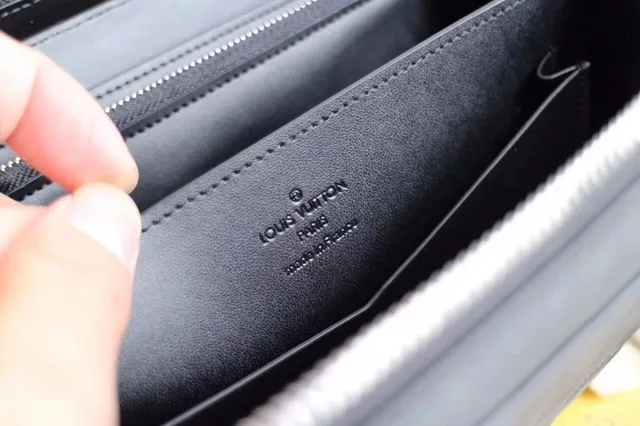 Louis Vuitton Negro tejido cuero embossado Monogram Boston Bag 2