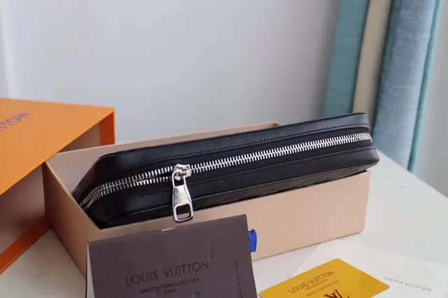 Louis Vuitton Negro tejido cuero embossado Monogram Boston Bag 7