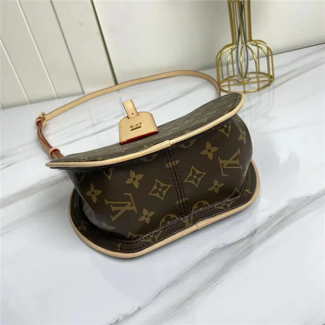 Louis Vuitton Brown Beige Circular Rigid Silhouette Monogram Canvas Handbag 5