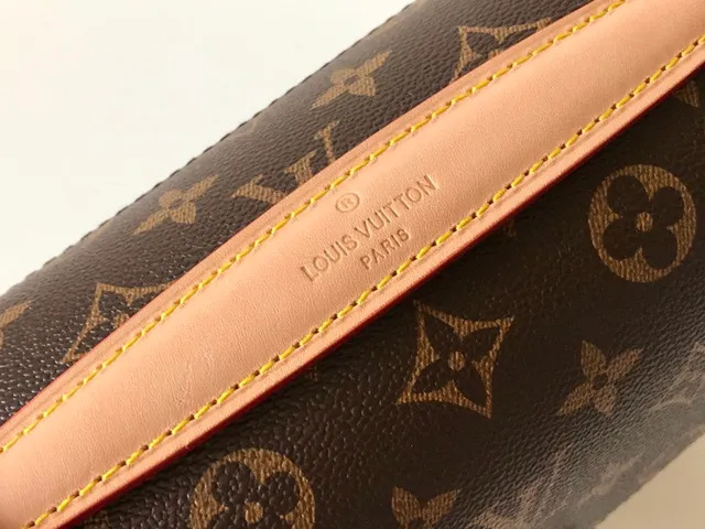 Louis Vuitton 棕色金色花押字帆布翻盖手袋 8